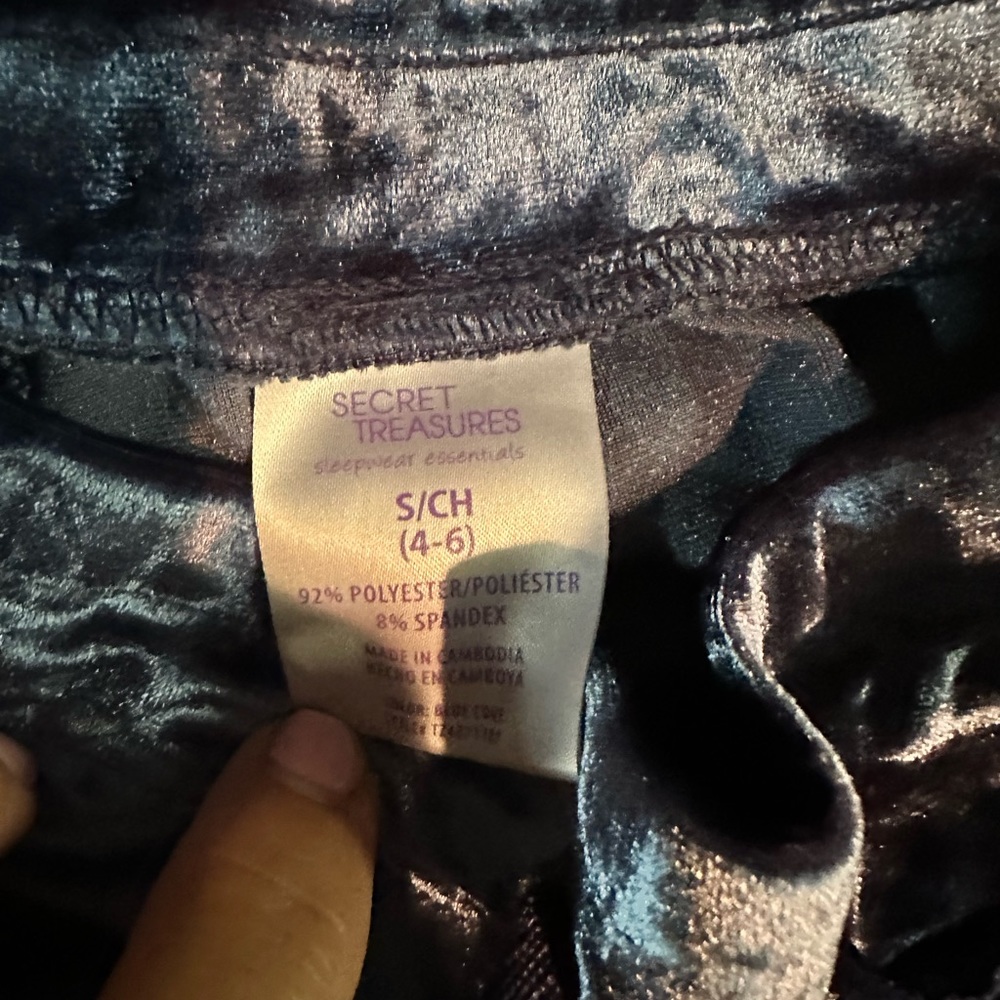 Small joggers velour blue - Picture 2 of 2
